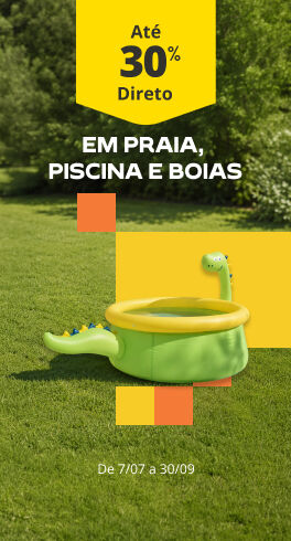 At&eacute; 30% Desconto Direto em praia, piscina e boias