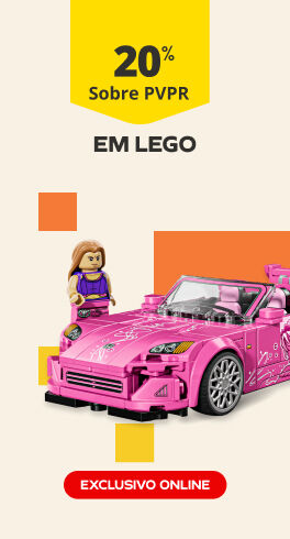 20% sobre PVP Recomedado Na marca LEGO. Exclusivo online.