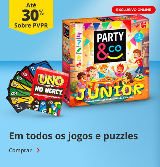 At&eacute; 30% em jogos e puzzles