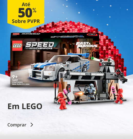 Até 50% PVPR em lego