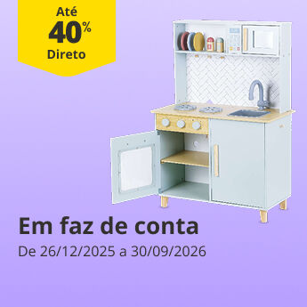 At&eacute; 40% Desconto em faz de conta