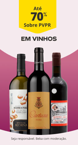 At&eacute; 70% sobre PVP Recomendado em Vinhos