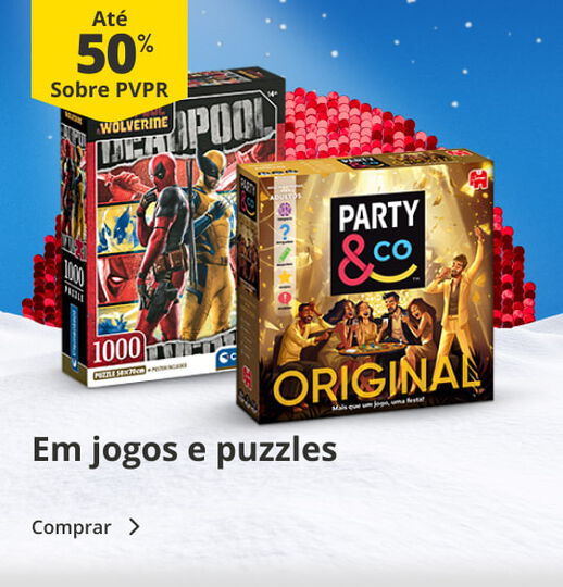 até 50% sobre PVP Recomendado em jogos e puzzles
