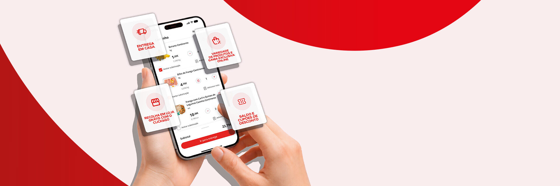 Nova App Continente: Nunca foi t&atilde;o f&aacute;cil comprar online!