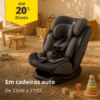 At&eacute; 20% Desconto Direto em cadeiras auto