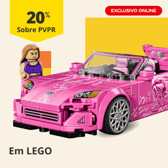 20% PVPR em LEGO (exclusivo online)