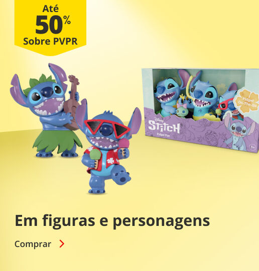 At&eacute; 50% PVPR em figuras e personagens