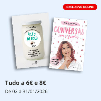 Livros a 6 e 8&euro; at&eacute; 31 de janeiro