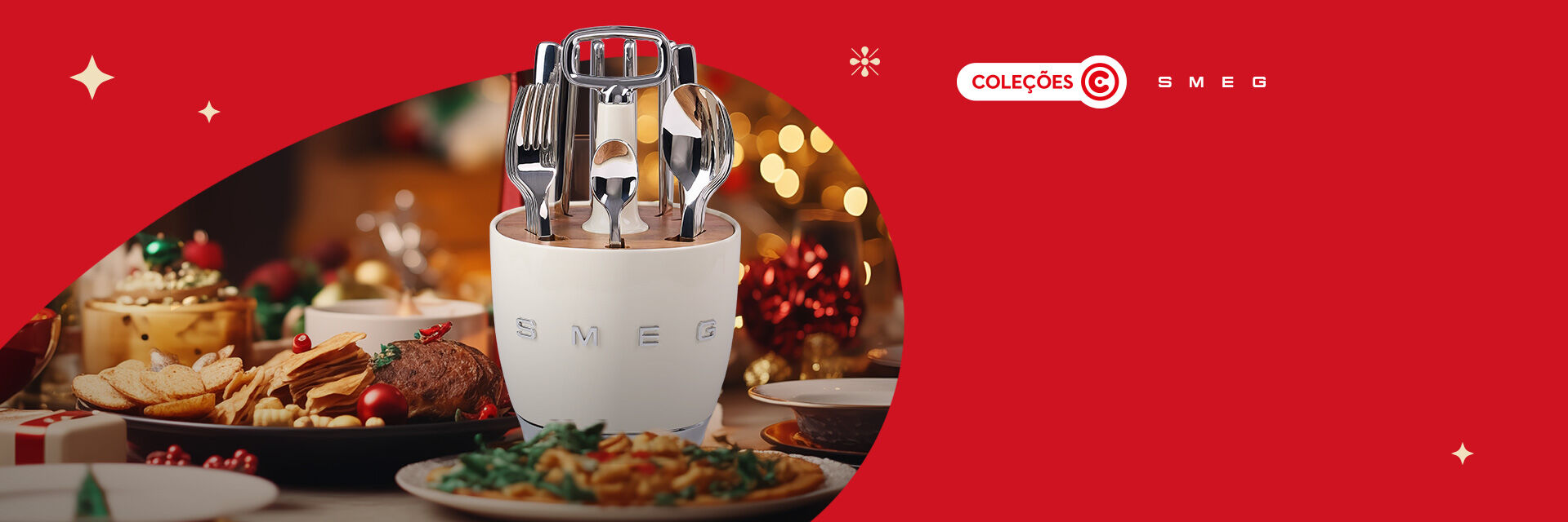 Nova coleção. Junte os selos e colecione o faqueiro SMEG.