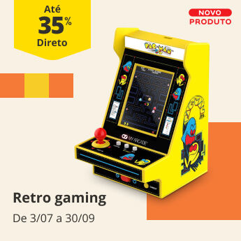 At&eacute; 35% Desconto Direto em Retro gaming. De 3/07 a 30/09