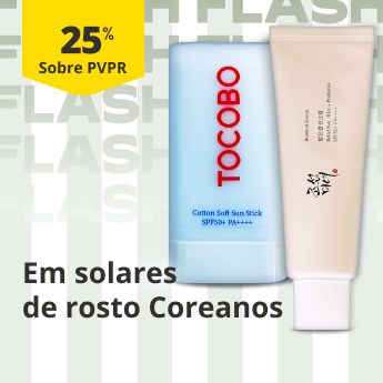 25% sobre PVP Recomendado em solares de rosto coreanos