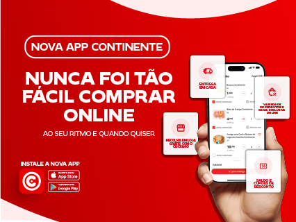 Nova APP Continente. Nunca foi t&atilde;o f&aacute;cil comprar online