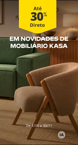 30% Desconto Direto em Novidades de Mobili&aacute;rio. De 1/10 a 30/11