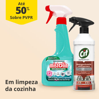 At&eacute; 50% PVPR em Limpeza da Cozinha