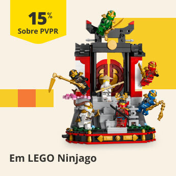15% PVPR EM LEGO NINJAGO