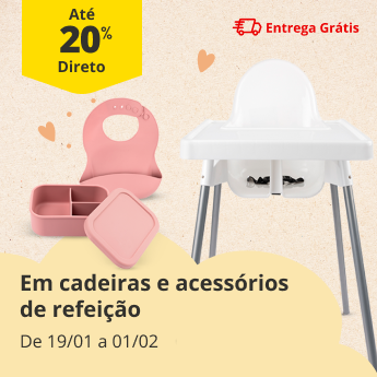 At&eacute; 20% Desconto Direto em Cadeiras e Acess&oacute;rios de Refei&ccedil;&atilde;o