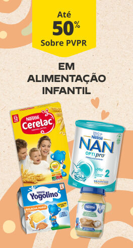 At&eacute; 50% em alimenta&ccedil;&atilde;o infantil