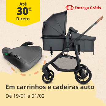 At&eacute; 30% Desconto Direto em Cadeiras e Assentos Auto