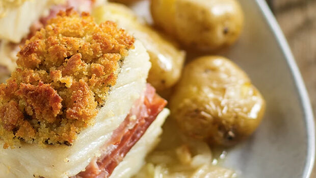 Receita Bacalhau Recheado com Presunto