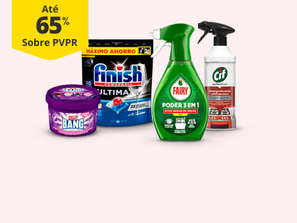 At&eacute; 65% PVPR em limpeza da cozinha