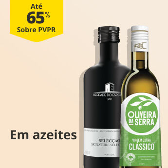 At&eacute; 65% PVR em Azeites