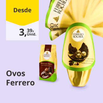Desde 3,39&euro; em Ovos Ferrero
