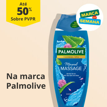 At&eacute; 50% PVPR Na marca Palmolive