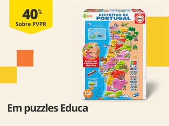 40% PVPR em puzzles Educa