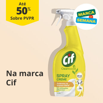 At&eacute; 50% PVPR Na marca da semana Cif