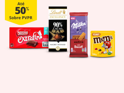 Até 50% PVPR em Doçaria
