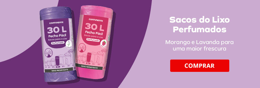 Sacos Lixo Perfumados Morango e Lavanda Continente Sacos Lixo Perfumados Morango e Lavanda Continente