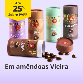 At&eacute; 25% PVPR em Am&ecirc;ndoas Vieira