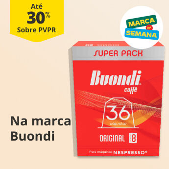 At&eacute; 30% PVPR Na marca da semana Buondi