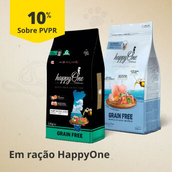 10% PVPR em ra&ccedil;&atilde;o HappyOne