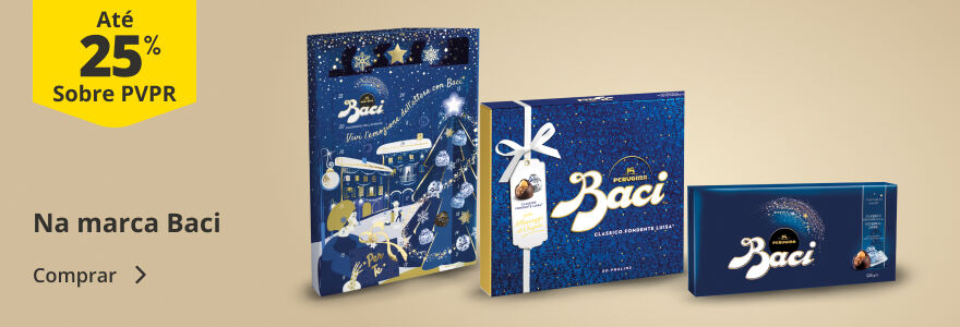Até 25% PVPR na marca Baci