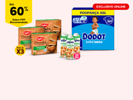 Até 60% sobre PVP Recomendado em mais de 500 produtos.