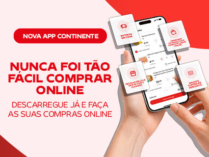 Nova APP Continente. Nunca foi t&atilde;o f&aacute;cil comprar online.