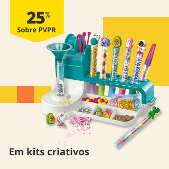 25% PVPR em brinquedos criativos