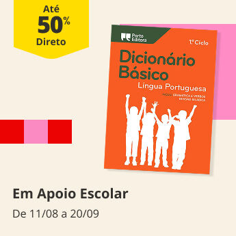 At&eacute; 50% Desconto Direto em Apoio Escolar. De 11/08 a 20/09
