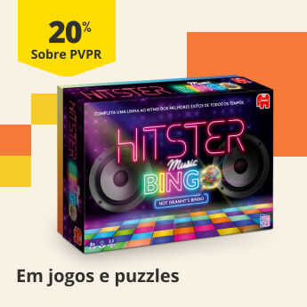 20% PVPR em jogos e puzzles