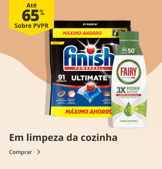 At&eacute; 65% PVPR em Limpeza da Cozinha