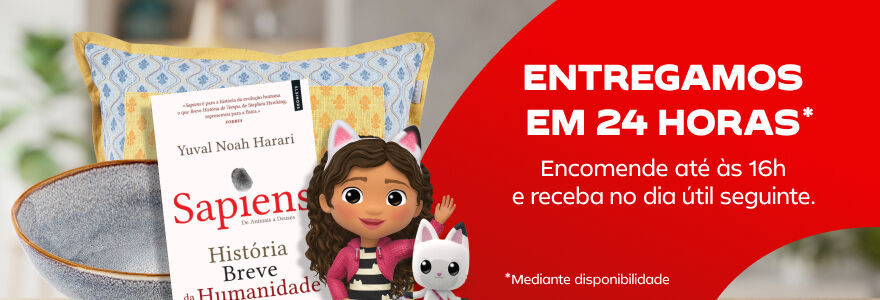 Entregamos em 24H: Encomende até às 16h e receba no dia útil seguinte