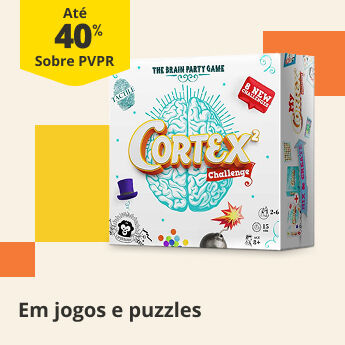 At&eacute; 40% PVPR em jogos e puzzles