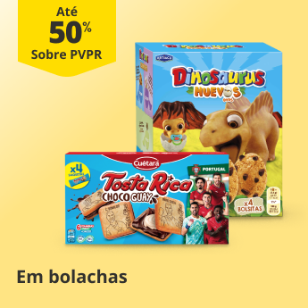 At&eacute; 50% PVPR em Bolachas