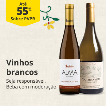 At&eacute; 55% PVPR em Vinhos Brancos
