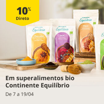 10% Desconto em superalimentos bio