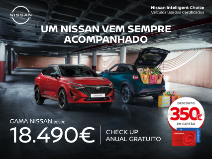 Um Nissan vem sempre acompanhado. Gama Nissan desde 18,490&euro;