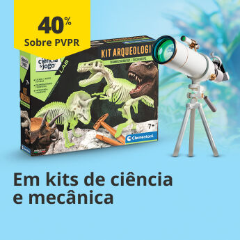 3Até 50% em kits e ciência e mecânica