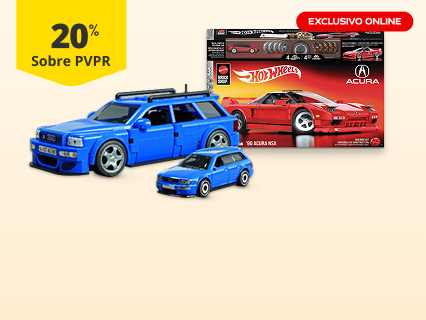 20% PVPR em todos os Hot Wheels. Exclusivo online.