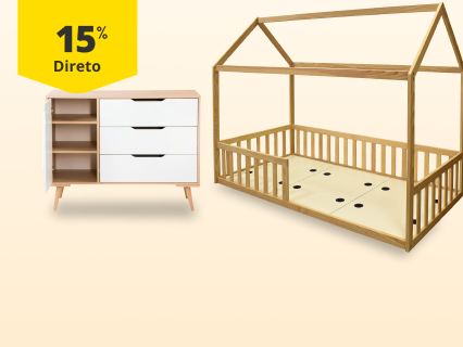 15% Desconto Direto em Mobili&aacute;rio de Beb&eacute;. De 14/01 a 9/03